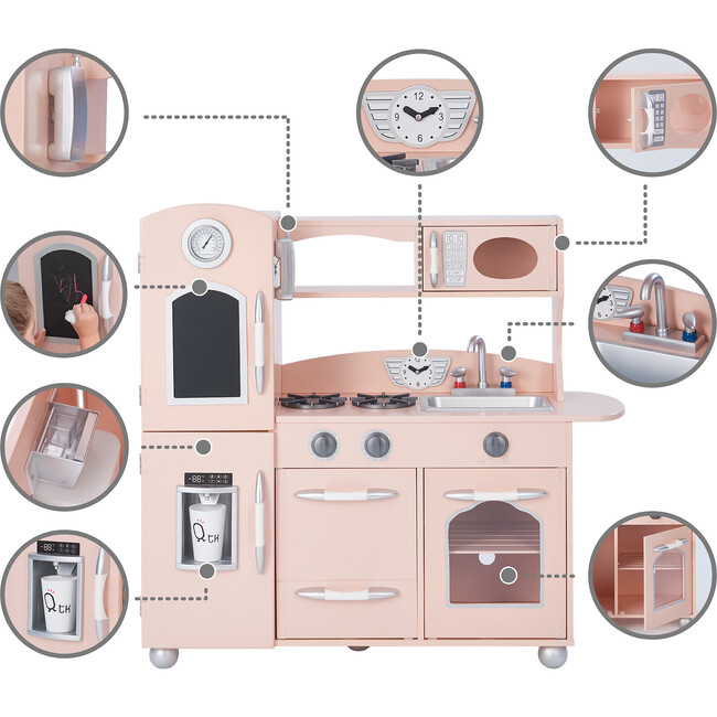 Little Chef Westchester Play Kitchen, Pink - Play Kitchens - 6