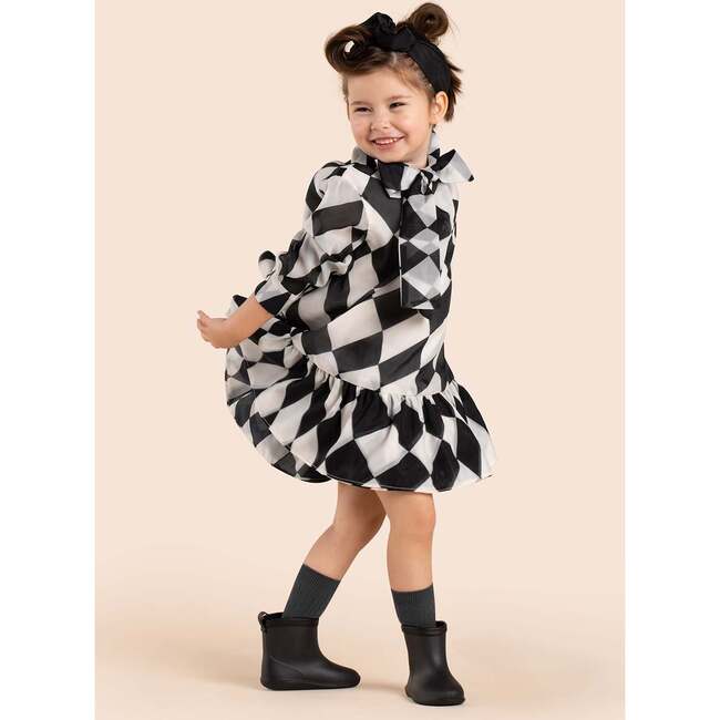 Girls Special Occasion Dress with a Bow, Black