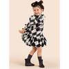 Girls Special Occasion Dress with a Bow, Black - Dresses - 2
