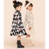 Girls Special Occasion Dress with a Bow, Black - Dresses - 3