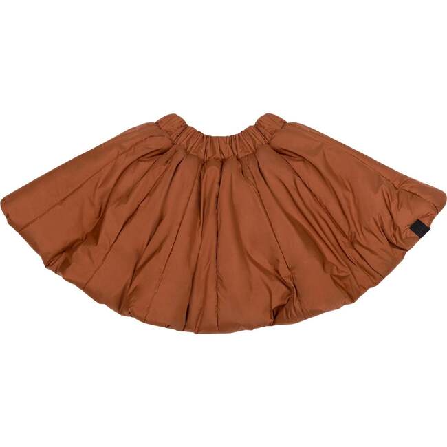 Girls Quilted Nylon Skirt, Rust