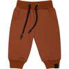 Baby Terry Joggers, Rust - Sweatpants - 1 - thumbnail