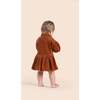 Baby Corduroy Shirt Dress, Rust - Dresses - 2