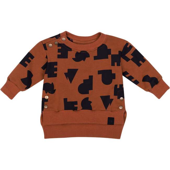 Baby Hi-Low Sweatshirt, Rust - Sweatshirts - 1