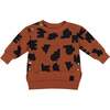 Baby Hi-Low Sweatshirt, Rust - Sweatshirts - 1 - thumbnail