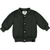 Baby Quilted Bomber Jacket, Black - Jackets - 1 - thumbnail
