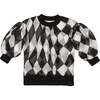Kids Organza & Terry Sweatshirt, Black - Sweatshirts - 1 - thumbnail