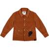 Kids Corduroy Work Shirt, Rust - Shirts - 1 - thumbnail