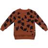 Kids Hi-Low Terry Sweatshirt, Rust - Sweatshirts - 1 - thumbnail