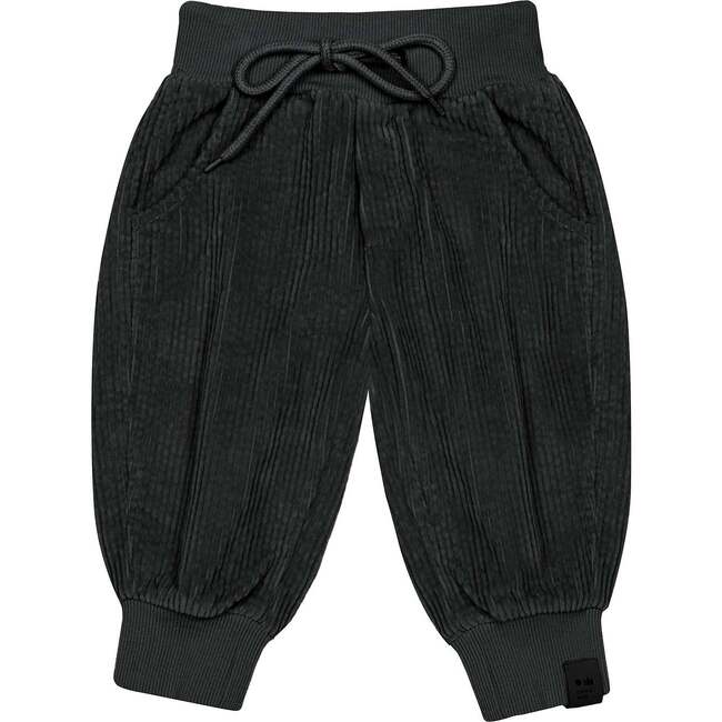 Baby Corduroy Joggers, Black - Sweatpants - 1