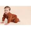 Baby Corduroy Jumpsuit, Rust - Rompers - 3
