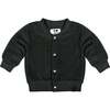 Baby Corduroy Bomber Jacket, Black - Jackets - 1 - thumbnail