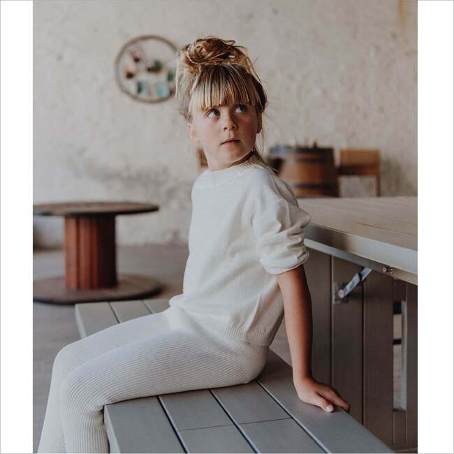 Thin Merino Sweater, White - Sweaters - 2