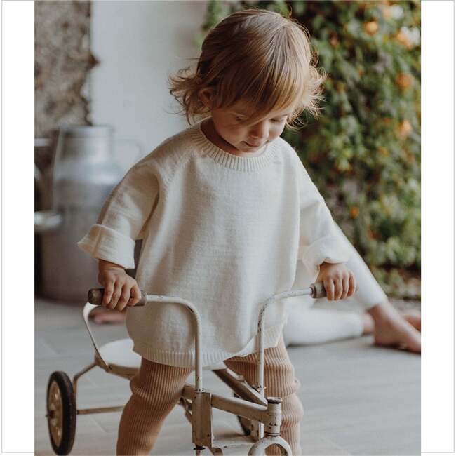 Thin Merino Sweater, White - Sweaters - 3