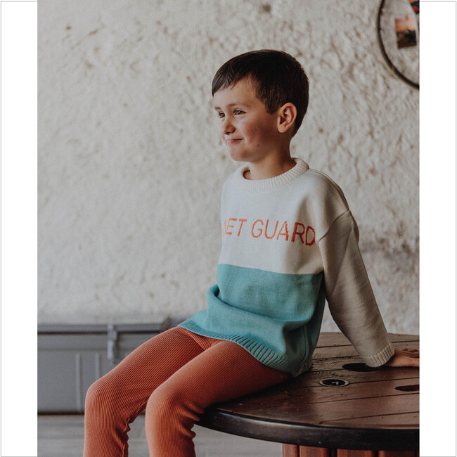 Planet Guard Sweater, Beige - Sweaters - 3