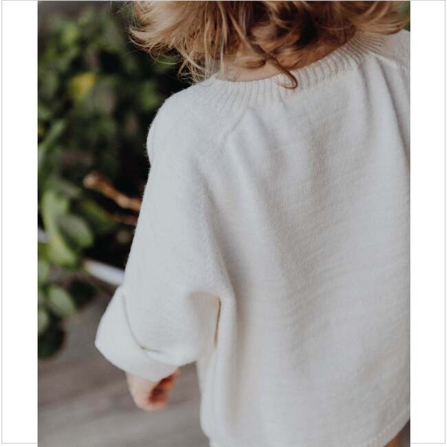 Thin Merino Sweater, White - Sweaters - 4