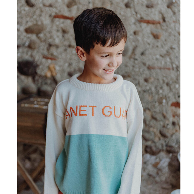 Planet Guard Sweater, Beige - Sweaters - 4