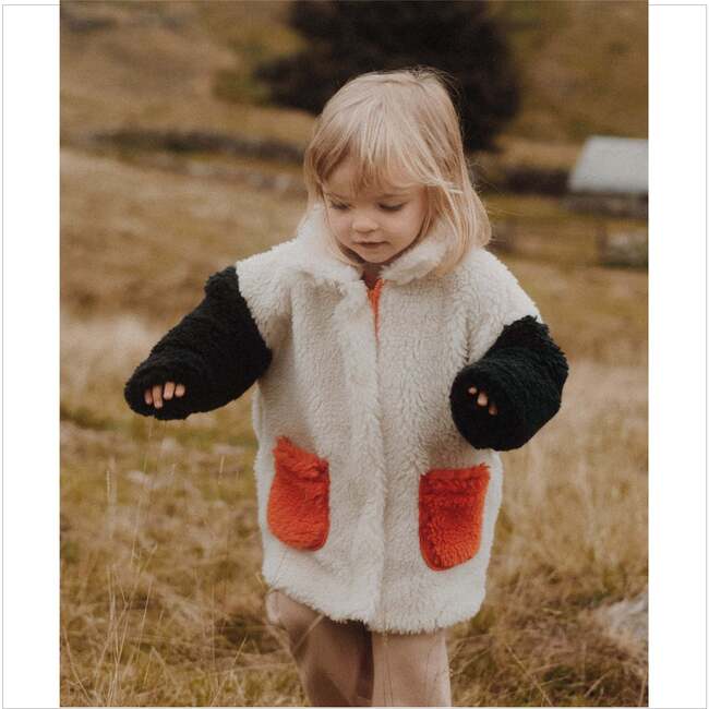 Fleece Jacket, Tricolor - Jackets - 3