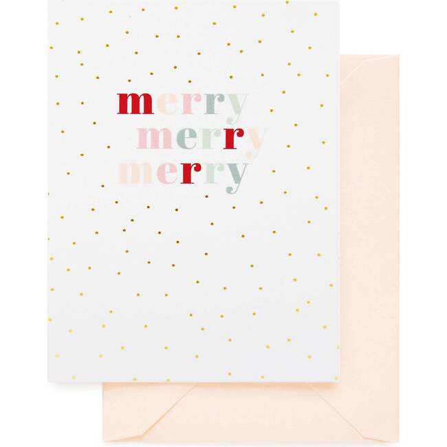 Multicolored Merry Card
