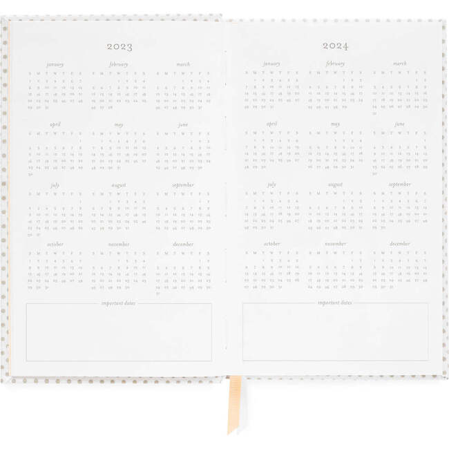 Small Bound Agenda, Grey Dot, 2023 - Paper Goods - 3