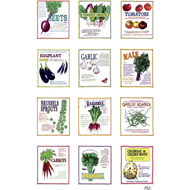 Farmers' Market Veggie Poster