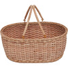 Rattan Basque Basket, Natural - Easter Baskets - 1 - thumbnail