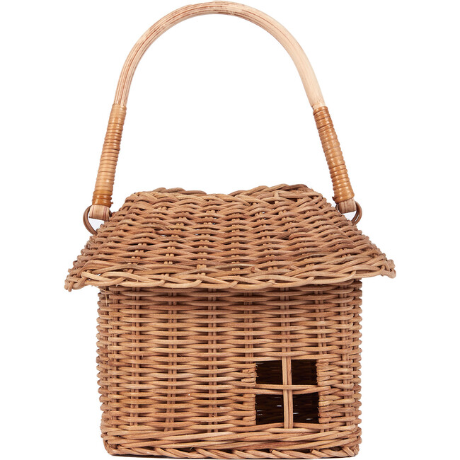 Rattan Hutch Small Basket, Natural - Baskets & Bins - 1