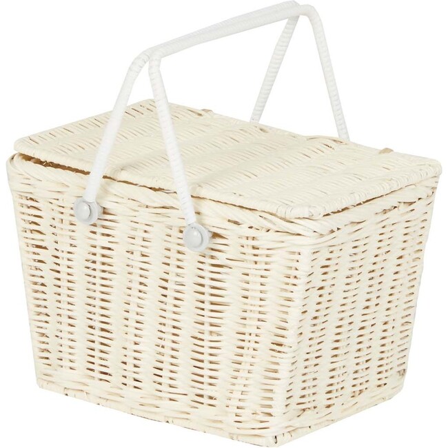 Rattan Piki Basket, Chalk - Baskets & Bins - 4