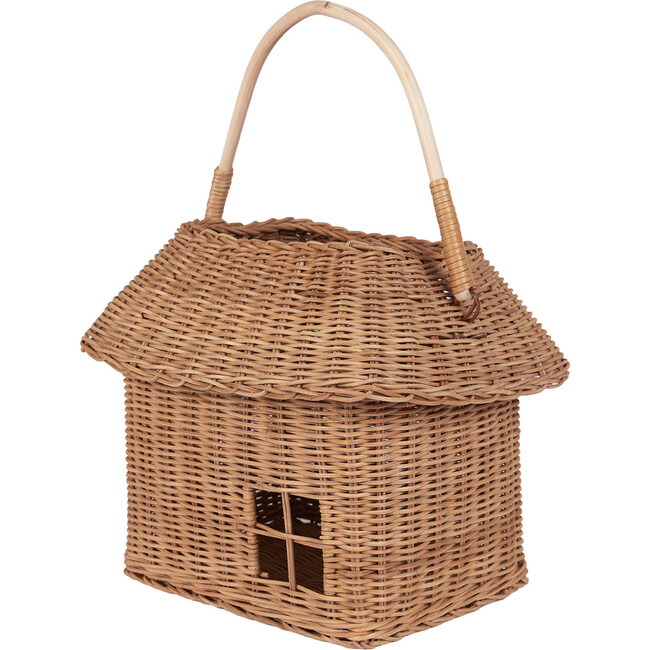 Rattan Hutch Big  Basket, Natural - Baskets & Bins - 3