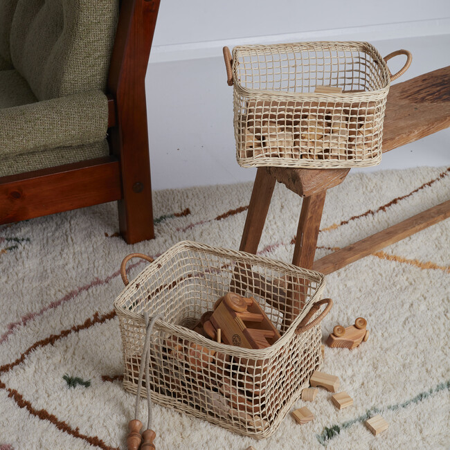 Rattan Cabouche Basket, Natural - Easter Baskets - 5