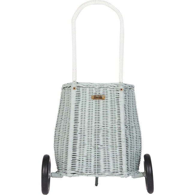 Rattan Original Luggy, Vintage Blue - Baskets & Bins - 3