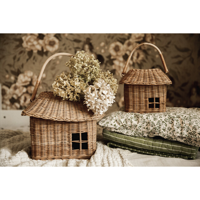 Rattan Hutch Big  Basket, Natural - Baskets & Bins - 4