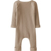 Button Jumpsuit, Beige - Rompers - 2