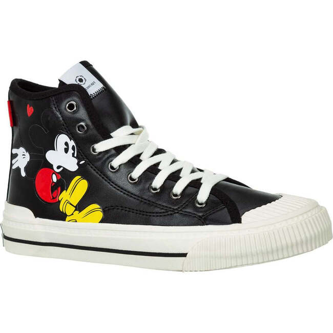 Mickey Graphic High Top Sneakers, Black - Sneakers - 1