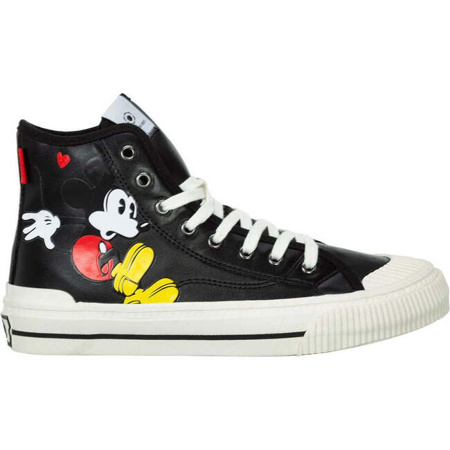 Mickey Graphic High Top Sneakers, Black - Sneakers - 2