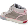 Peyton Sneaker, Beige Metallic Leather - Sneakers - 2