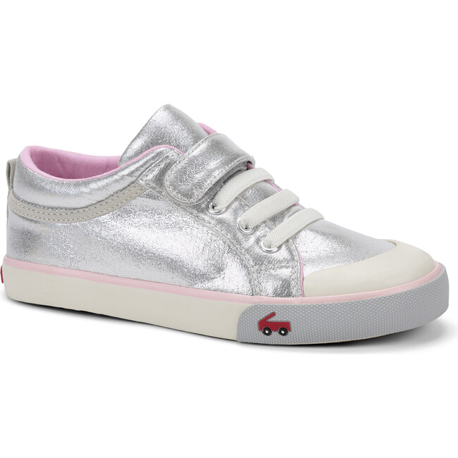 Kristin Sneaker, Silver & Pink - Sneakers - 1