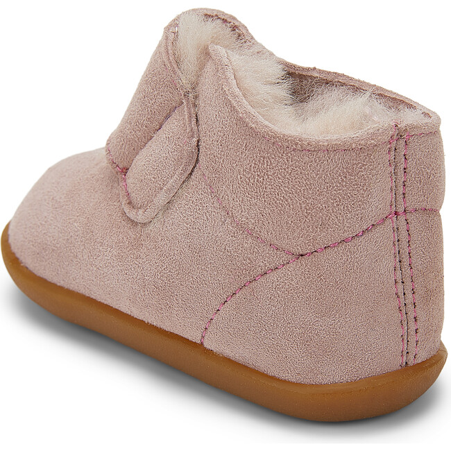 Avery First Walker, Pink Shearling