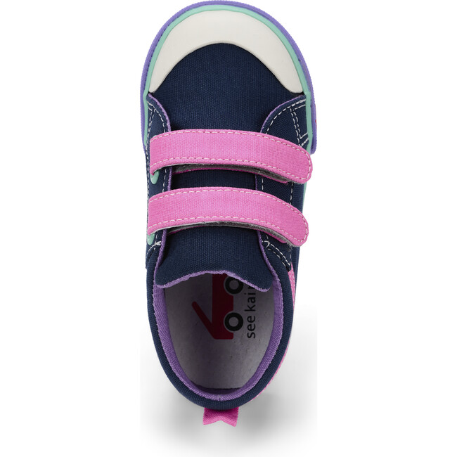 Robyne Sneaker, Navy & Hot Pink - Sneakers - 4