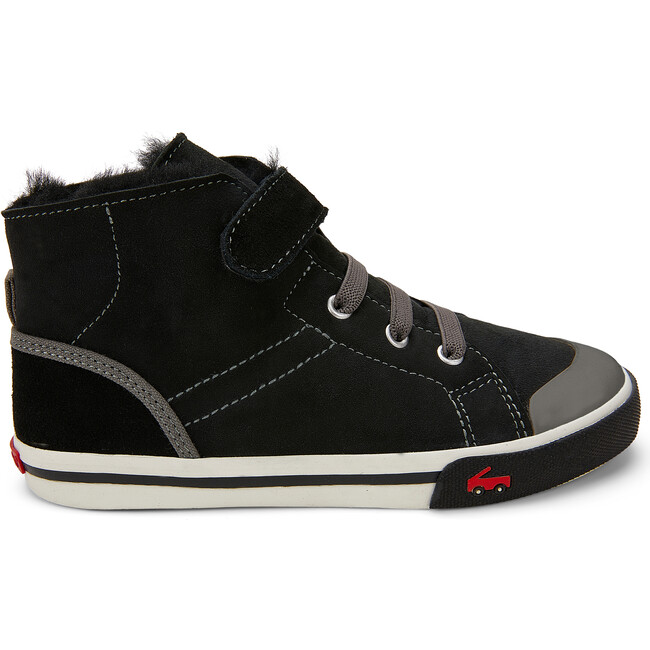 Devon Sneaker, Black Shearling - Sneakers - 3