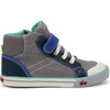 Dane Sneaker, Gray Denim & Blue - Sneakers - 3