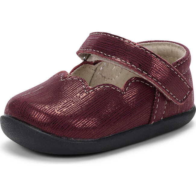 Susie First Walker, Burgundy Metallic - Mary Janes - 6