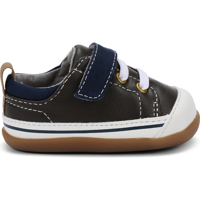Stevie II First Walker, Brown Leather & Blue - Sneakers - 3