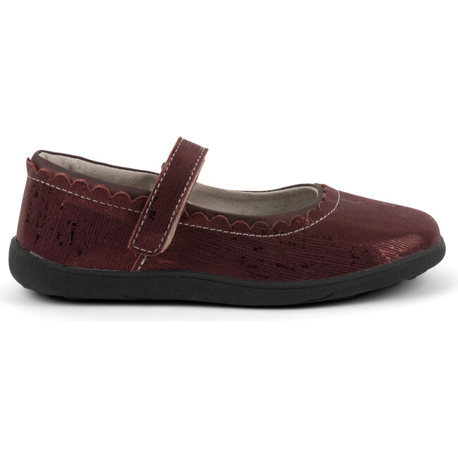 Jane II Mary Jane, Burgundy Metallic - Mary Janes - 3