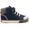 Dane Sneaker, Navy Leather - Sneakers - 3