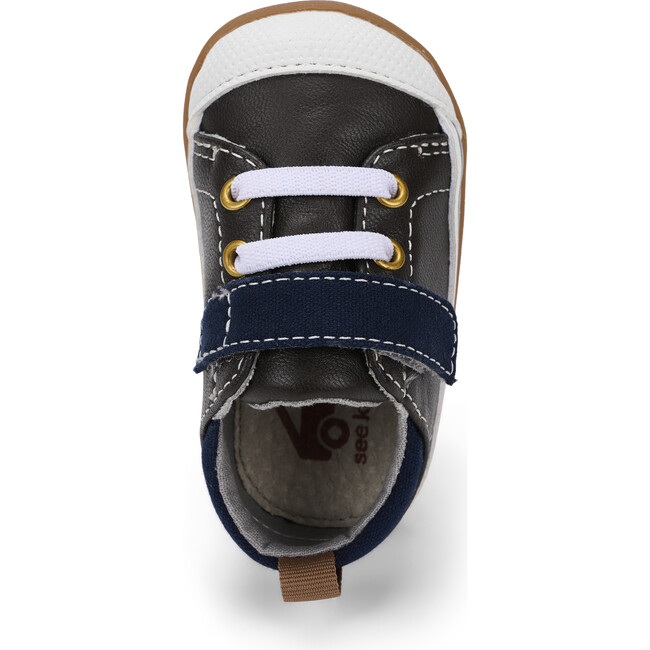 Stevie II First Walker, Brown Leather & Blue - Sneakers - 4