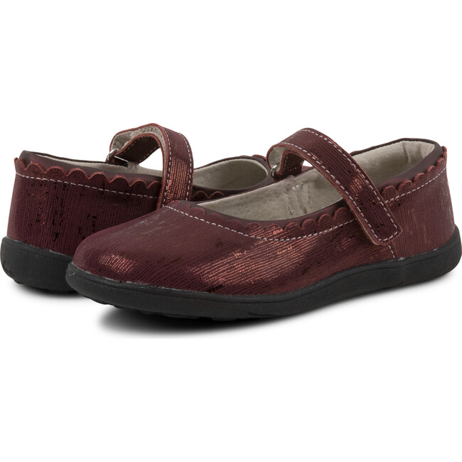 Jane II Mary Jane, Burgundy Metallic - Mary Janes - 7
