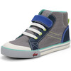 Dane Sneaker, Gray Denim & Blue - Sneakers - 6