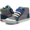 Dane Sneaker, Gray Denim & Blue - Sneakers - 7
