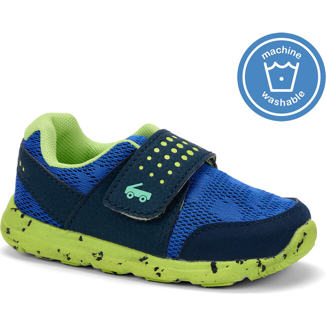 Ryder II FlexiRun™ Sneaker, Blue & Lime - Sneakers - 8